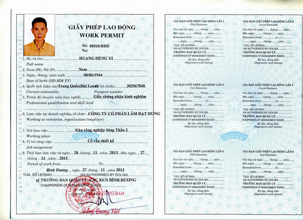 Dịch thuật Cần Thơ thực hiện hồ sơ xin GP lao động tại An Giang và nhiều tỉnh thành trong cả nước
